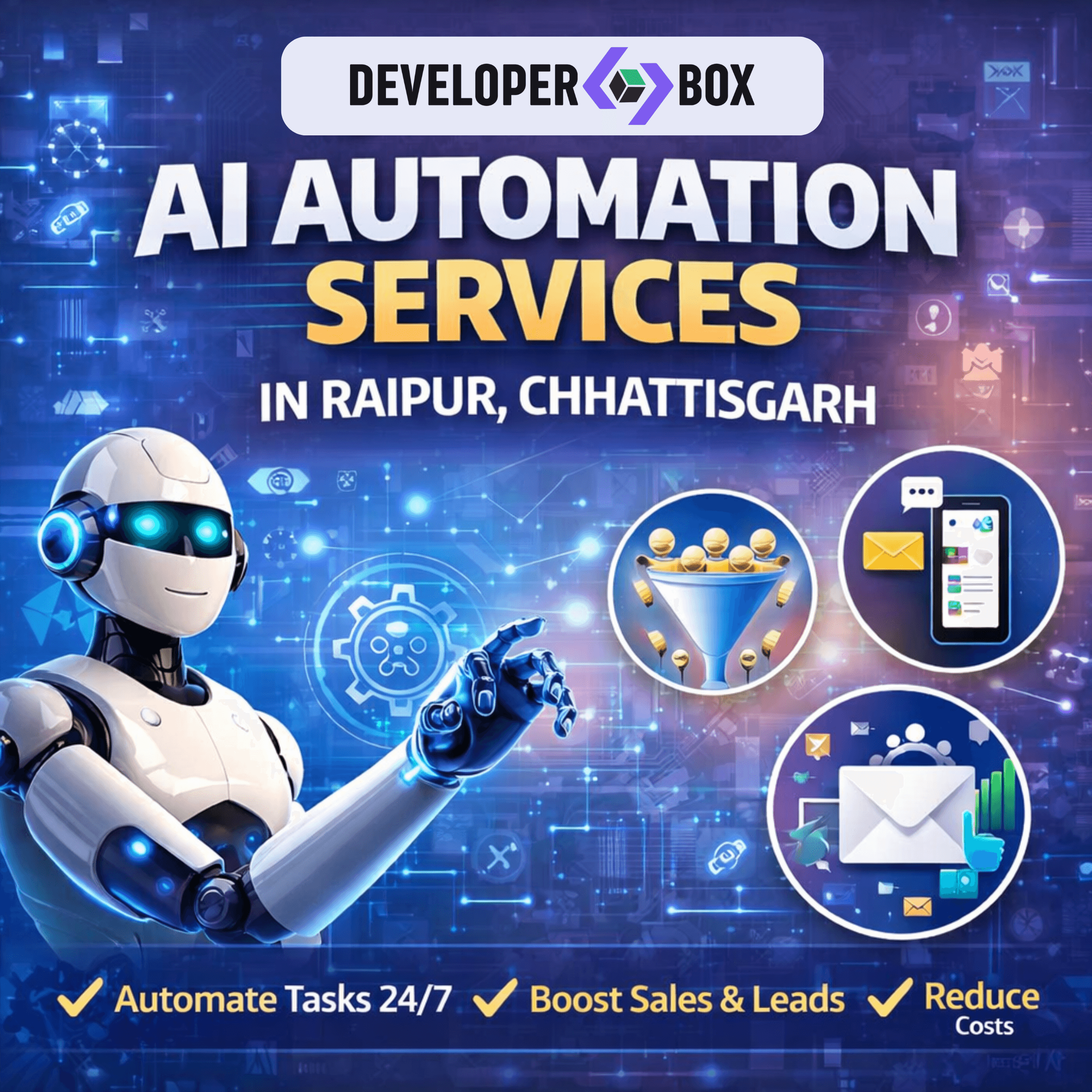 AI Automation Services in Raipur, Chhattisgarh – Powered by Developer Box