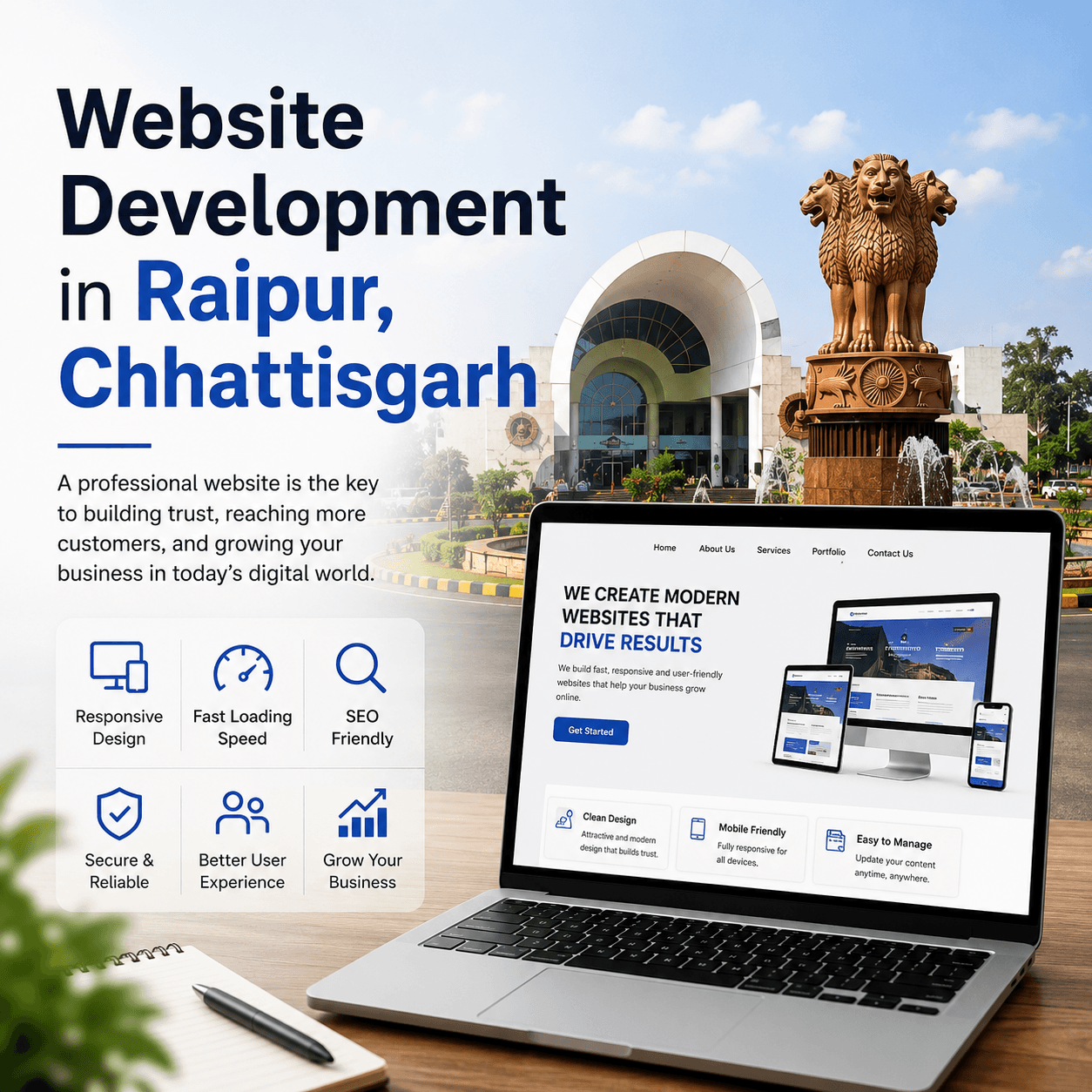 Website Development in Raipur, Chhattisgarh: Helping Local Businesses Grow Online