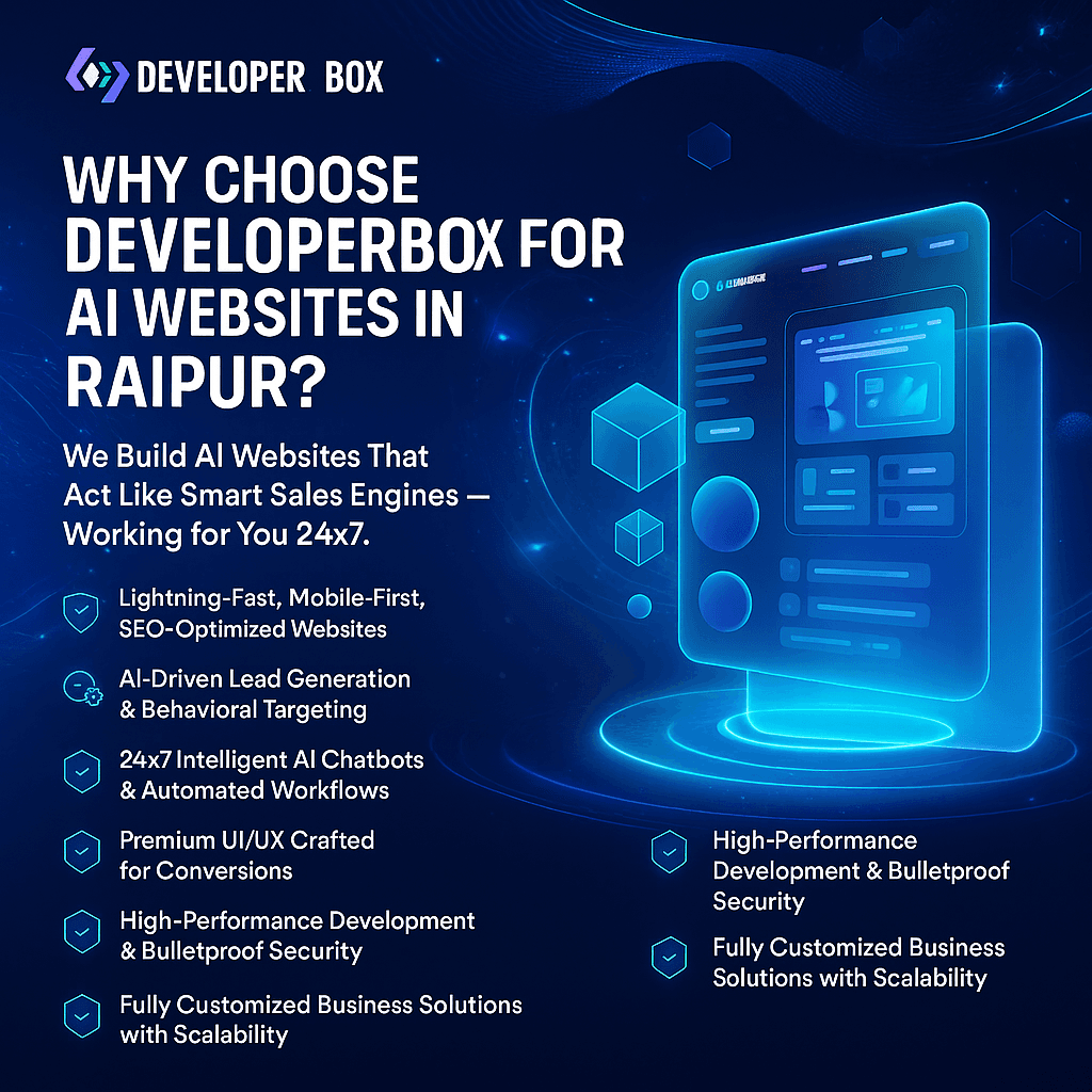 AI Website Development Company in Raipur – Developer Box