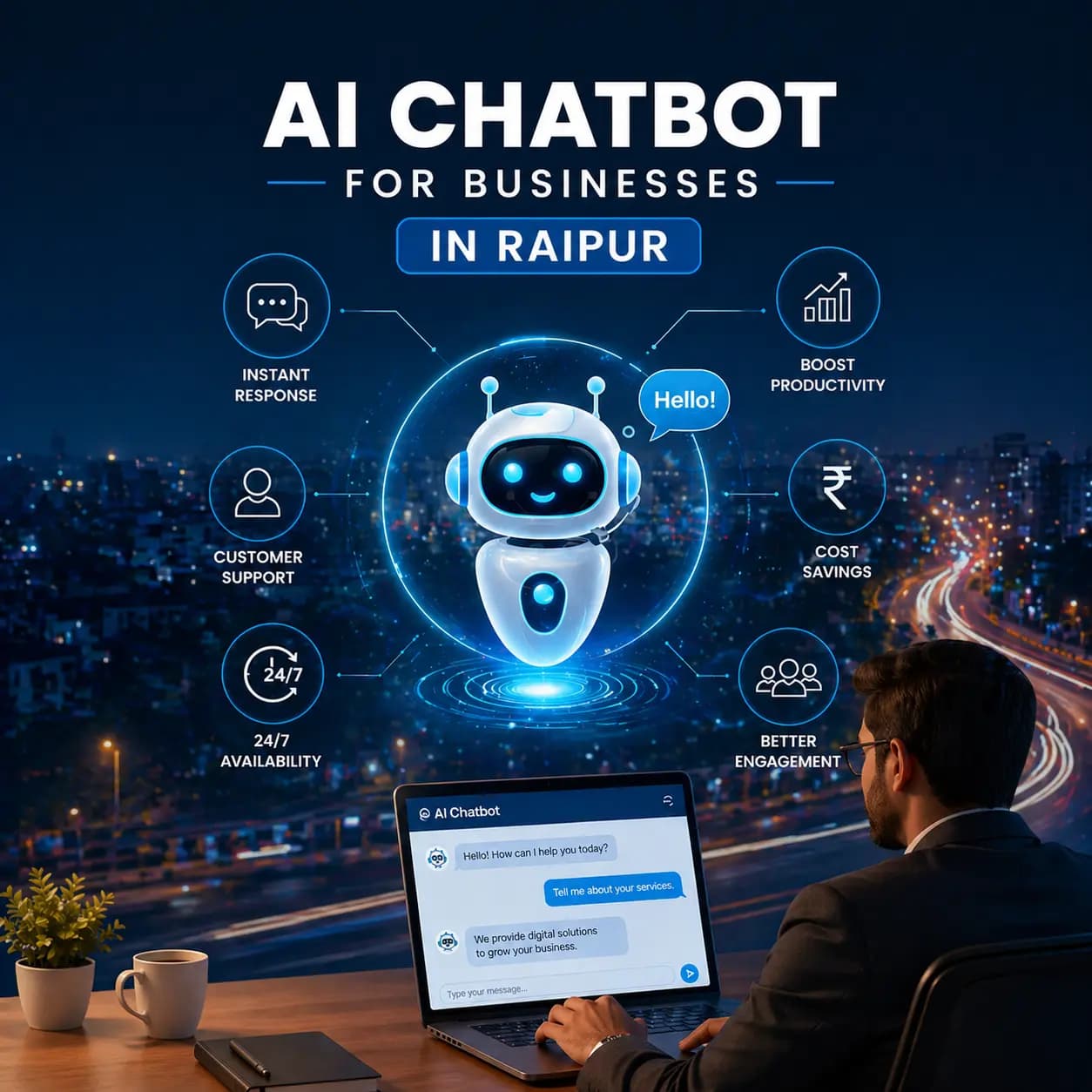 AI Chatbot for Businesses in Raipur
